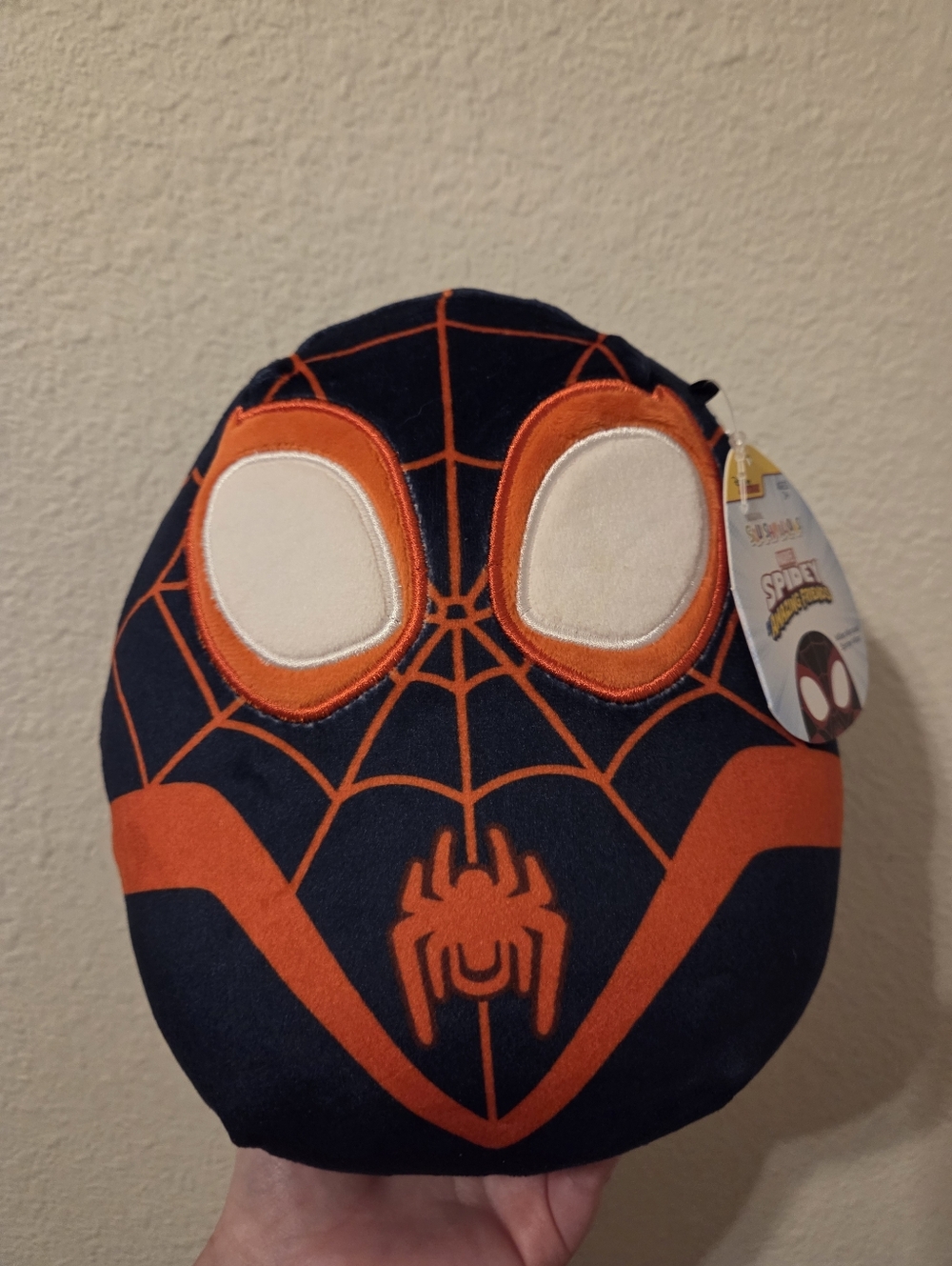 Spiderman Miles Morales Marvel Spidey and His Amazing Friends Squishmallow NWT